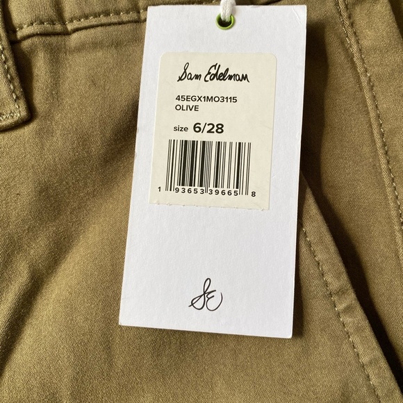 Sam Edelman Morrisson Trouser in Olive Size 6/28 Cotton - Picture 11 of 11